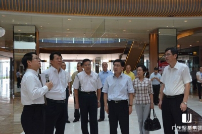 廣東省政協主席王榮一行視察河源市商業中心